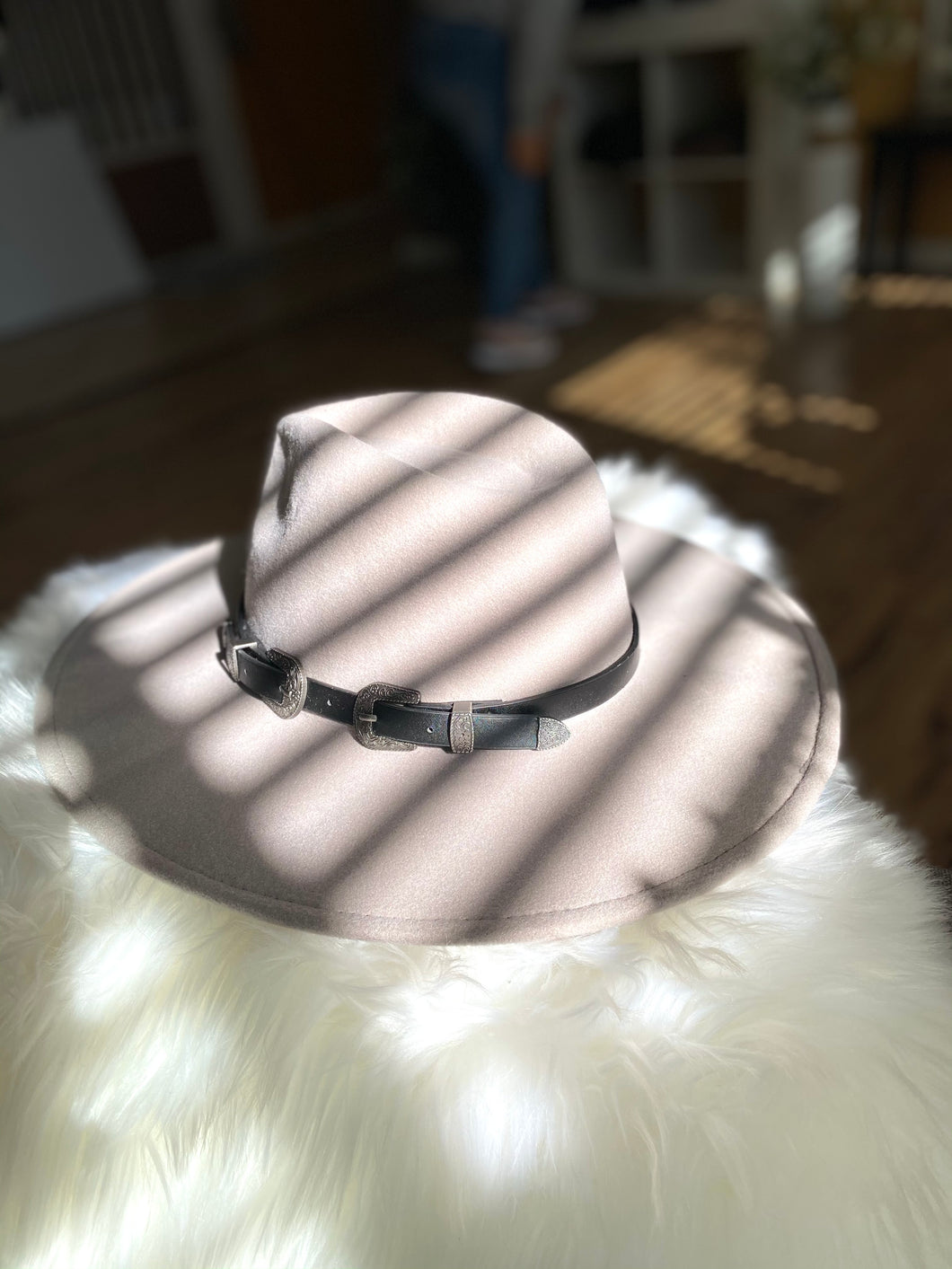 Buckle Up- Soft Gray Fedora