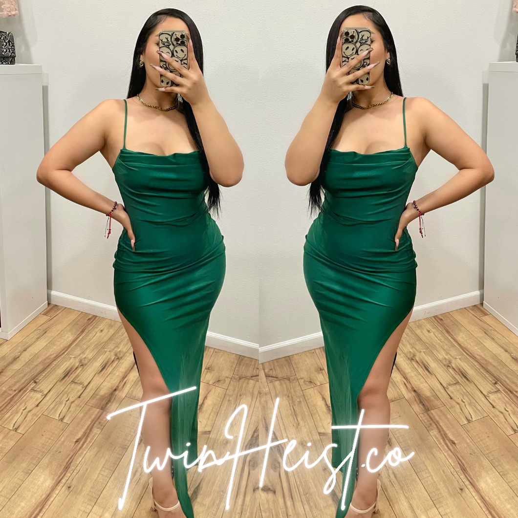 Magic Hunter Green Maxi Dress