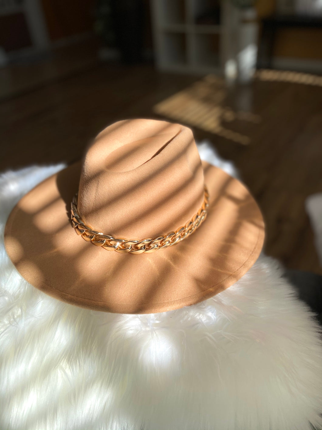 Chain Me - Tan Fedora