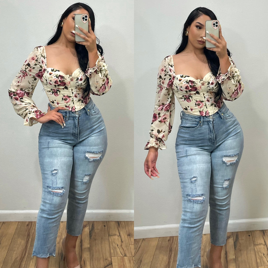 Fancy Floral Top