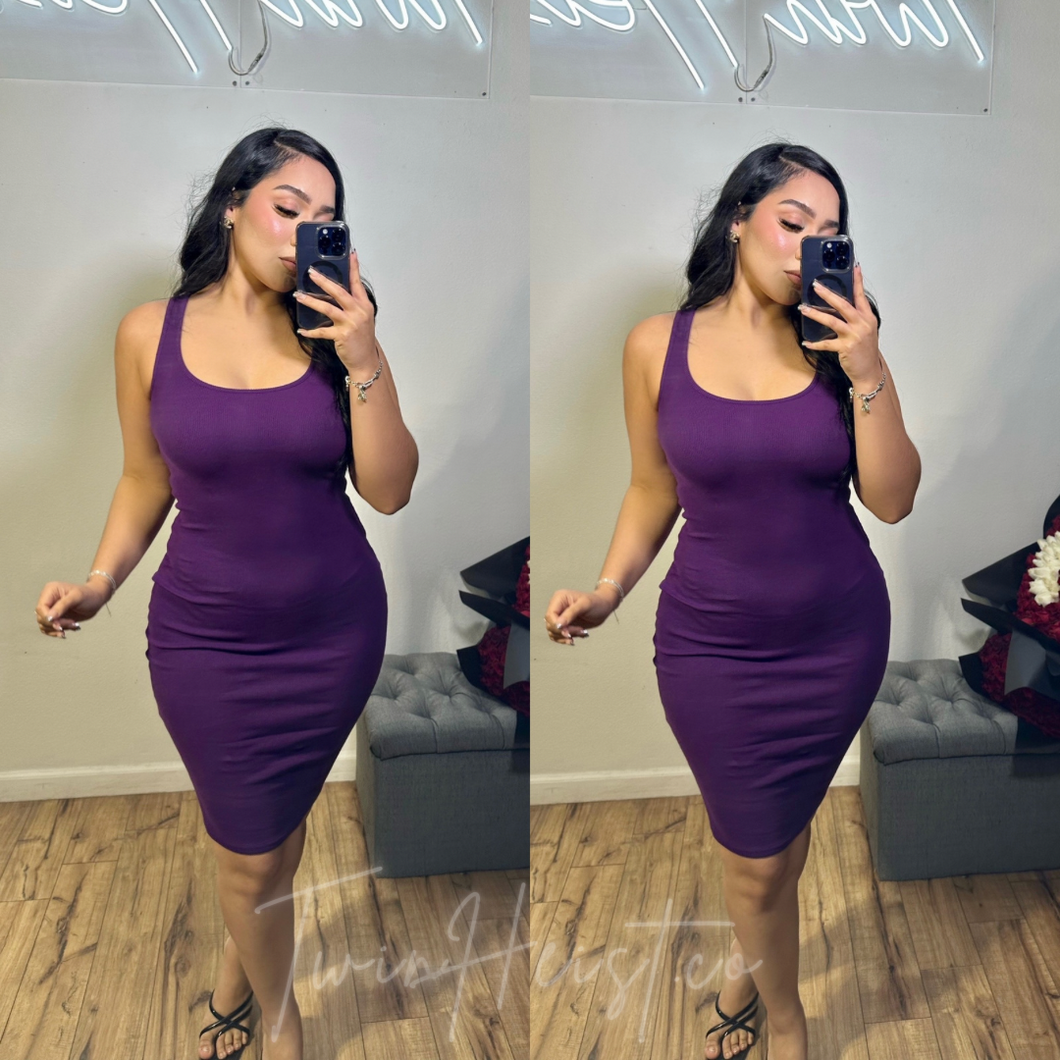 Grape Basic Dress