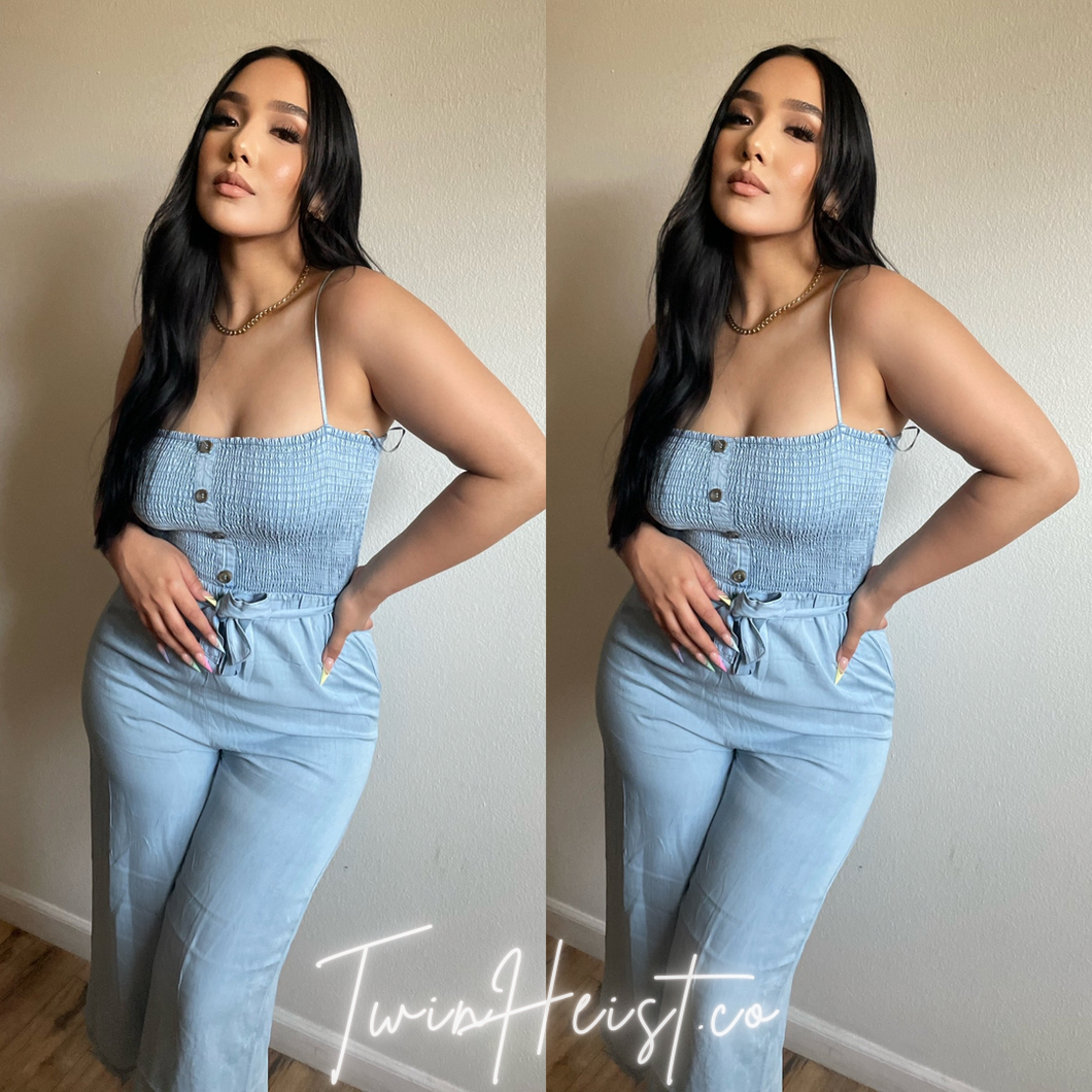 Light Blue Day Jumpsuit