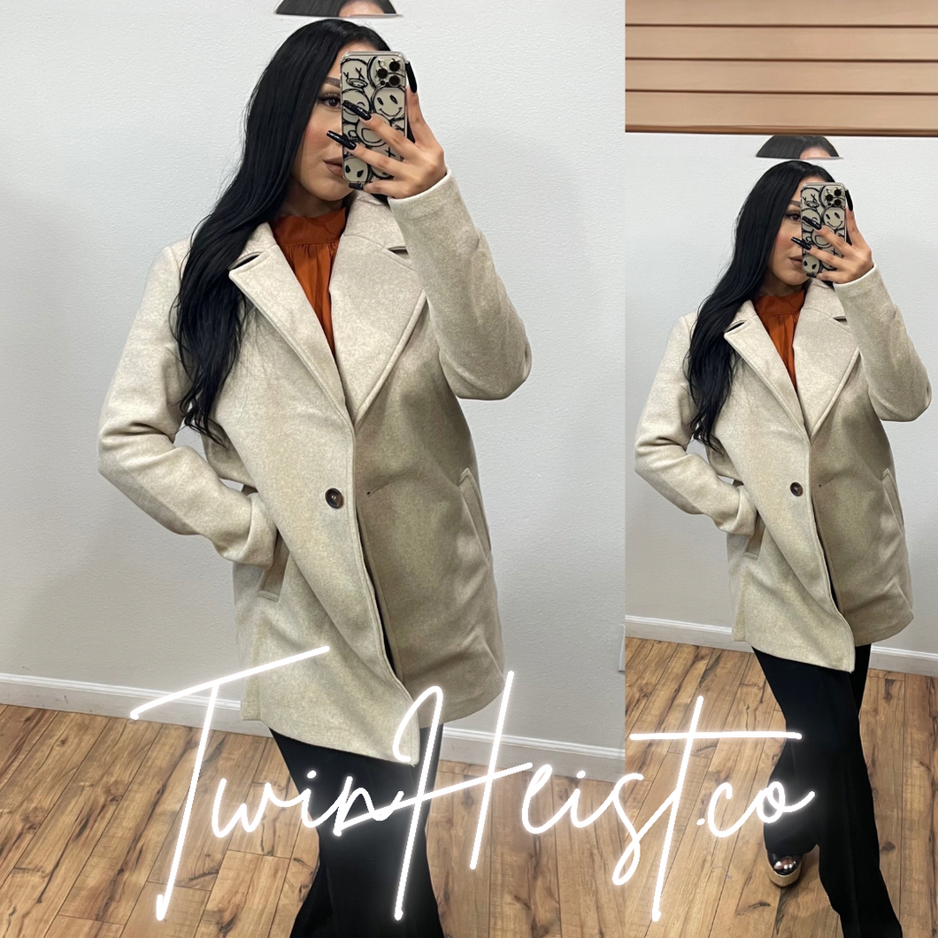 Melody Long Coat Oatmeal